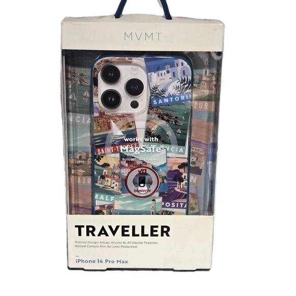 World Traveler Design MVMT Iphone Case 14 Pro Max Magsafe Wanderer NEW - Picture 2 of 6